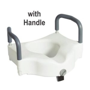 Raised Toilet Seat with Removable Arms