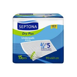 SEPTONA UNDERPADS 90X60 15 PCS